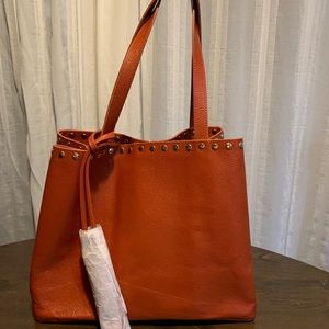 Laggo brown leather shoulder bag. Brand new!